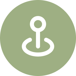 Grünes Icon mit Standort Pin